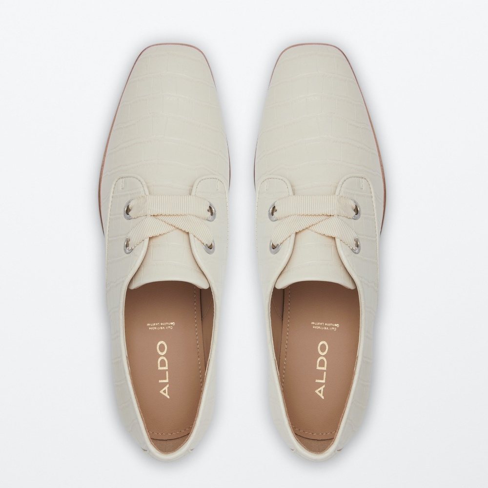 NWT Aldo Oxford shoes Womens 8.5 Crocodile Skin Flex Comfort Technology - Picture 7 of 16